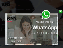 Tablet Screenshot of bns.com.br